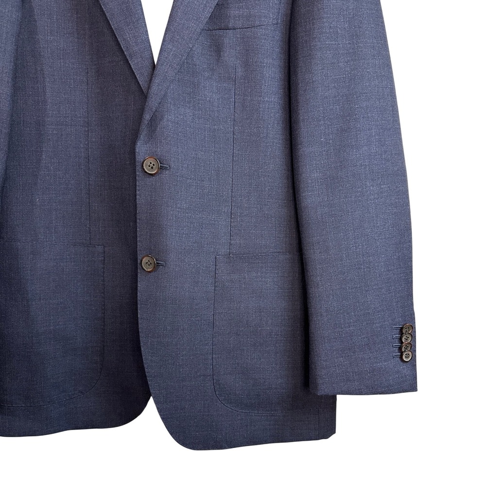 Suitsupply Havana Blue Wool Blazer Sport Coat Vitale Barberis Canonico 38R *READ - Picture 2 of 9